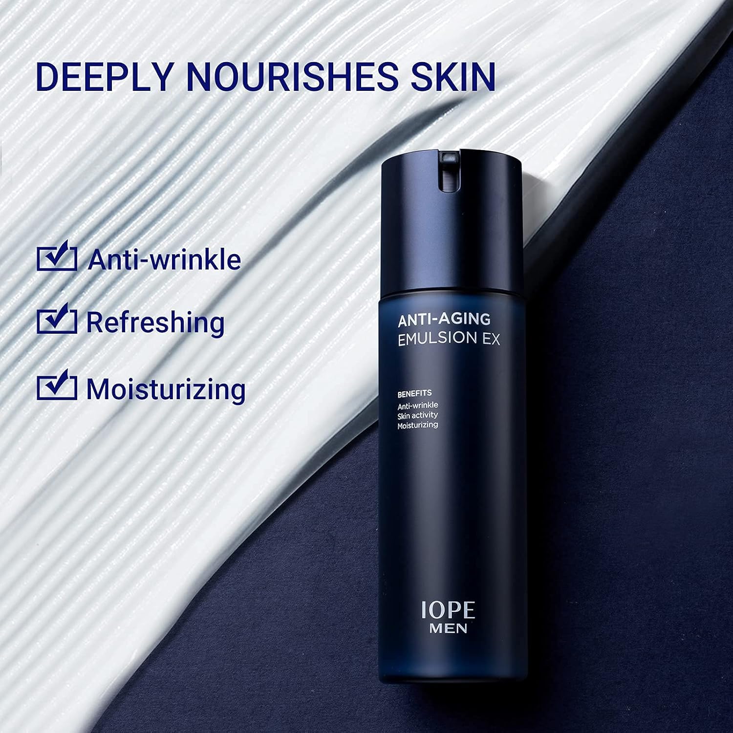 IOPE MEN BIO Anti-aging & Moisturizing Set, Cleanser, Emulsion, Conditioning Essence Serum and Soothing Aftershave, HOMME Korean Skincare by Amorepacific - Image 5