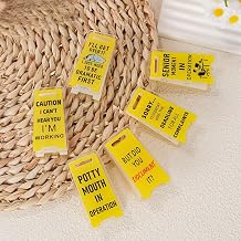 Funny Office Gifts Humorous Sticky Note Holders-6 Pack Note Clips with Hilarious Messages Perfect for Office Desks, Coworker Gifts, Work Accessories