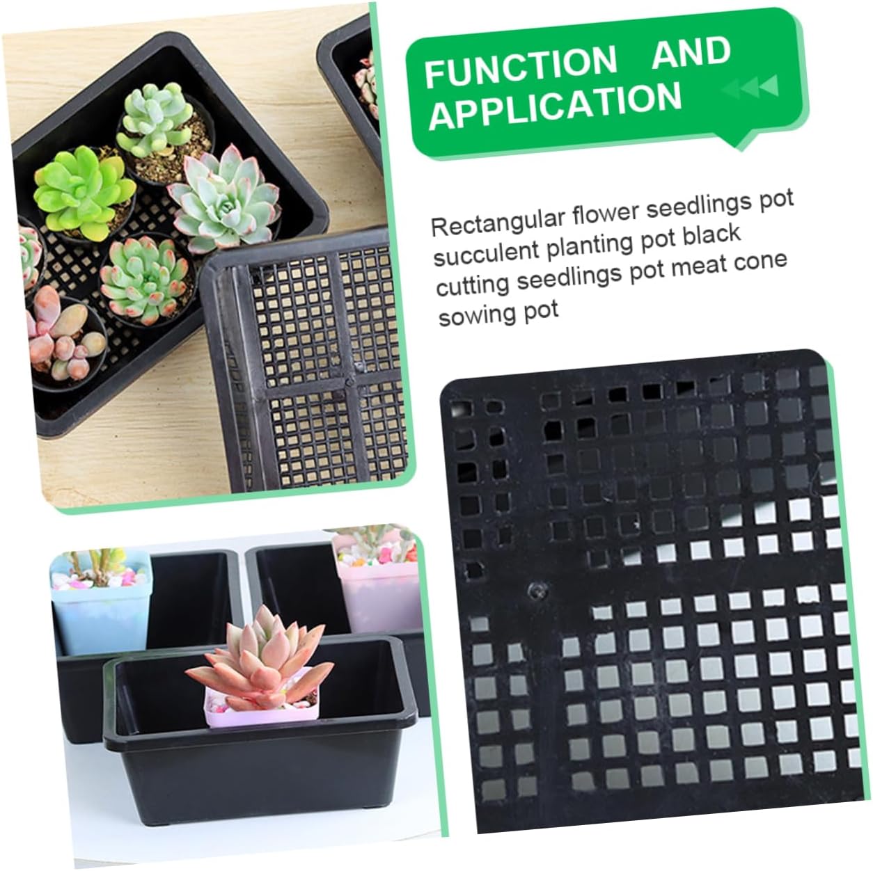 20pcs Plant Germination Trays Lightweight Nursery Trays for Easy Growth Premium Plant Growing Plate for Greenhouse and Home Gardening