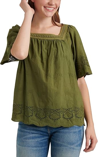 cap sleeve peasant top