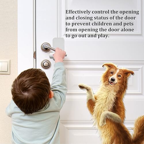 Miniatura 2 de Paquete de 3 cerraduras de palanca de puerta a prueba de niños, a prueba de bebés, evita que los niños pequeñosmascotas abran la puerta, con