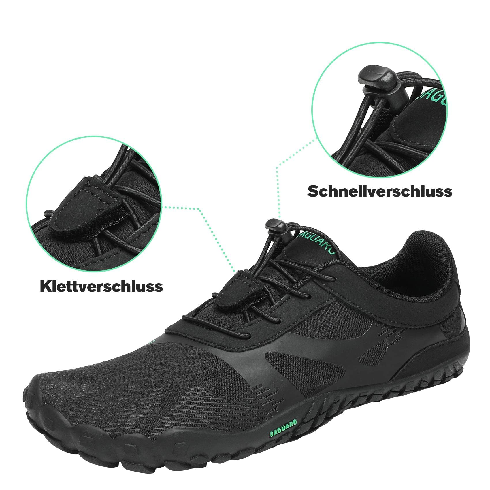 SAGUARO Estate Scarpe Barefoot Minimaliste Uomo Comode e Leggere Antiscivolo Trekking Trail Running Scarpe Asciugatura Rapida Outdoor e Indoor