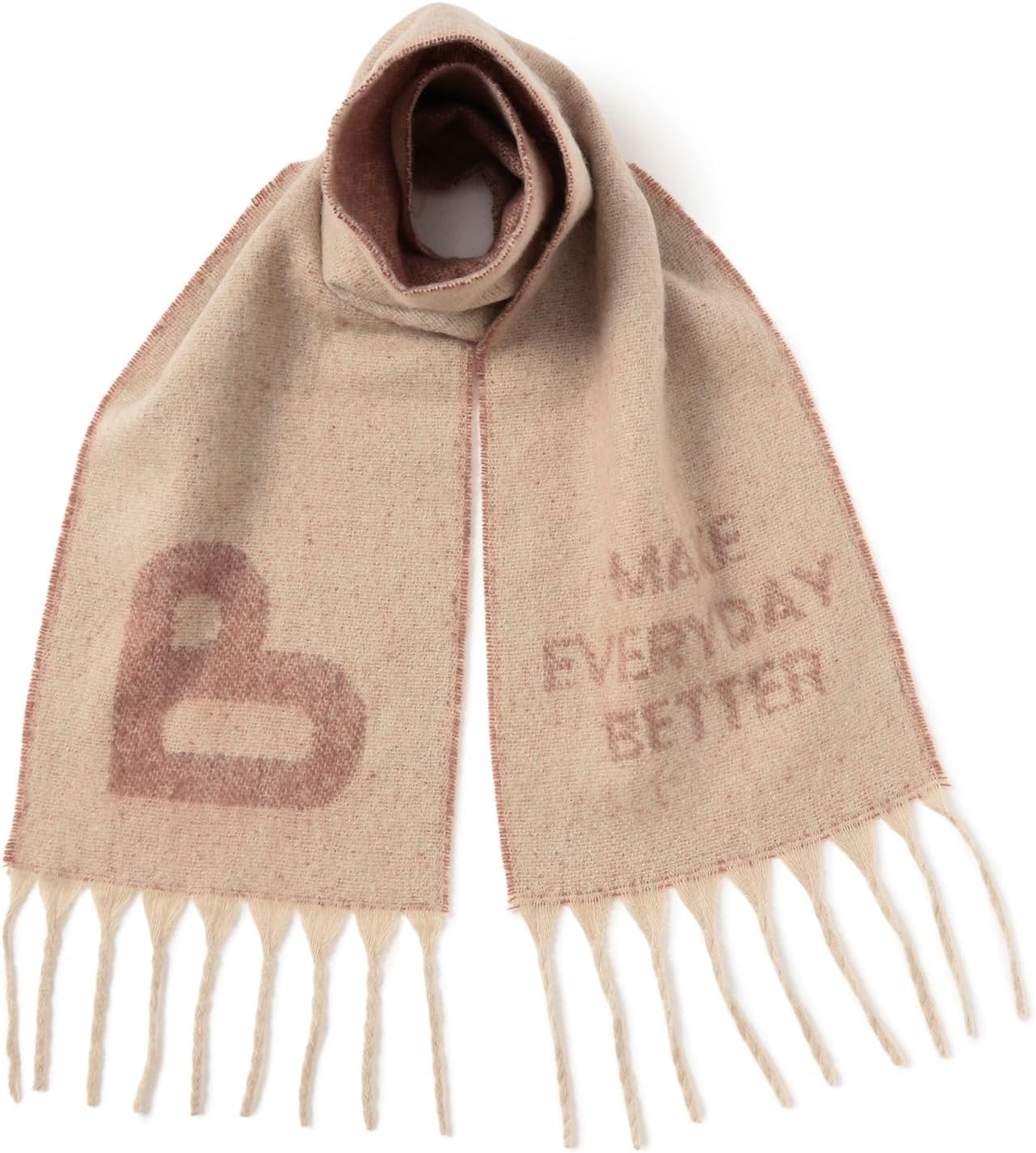 Amazon | [ビームスハート] マフラー・スカーフ B-HEART ロゴ シャギー