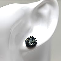 Vista 11 de Pendientes de imitación drusa en postes de plástico hipoalergénico de 0.394 in Púrpura