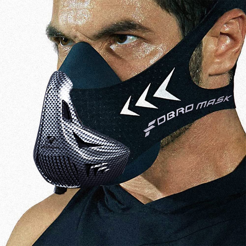 FDBRO Sport Masks for Fitness Running Training, High Altitude Face Mask for Resistance,Cardio,Endurance Improving with Carry Box