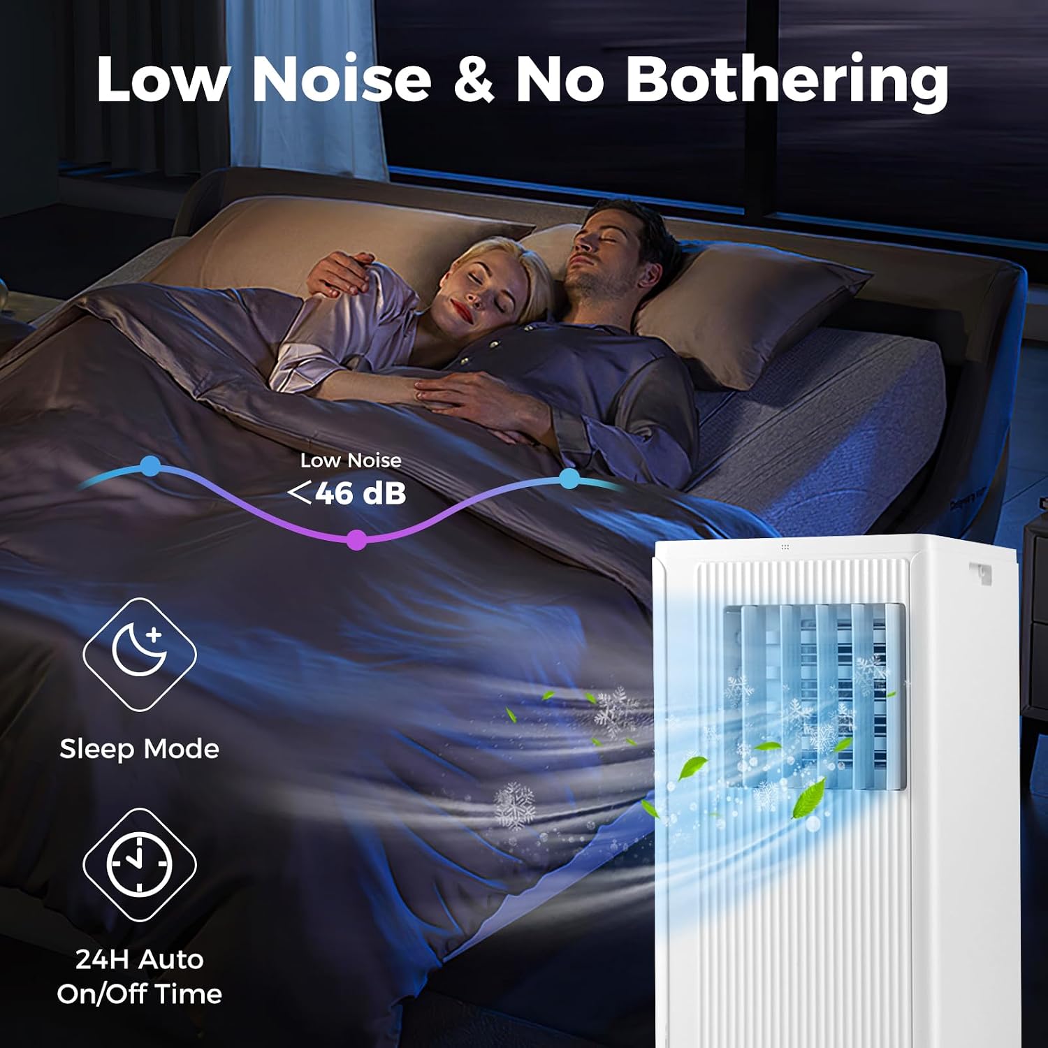 DORTALA Portable Air Conditioners 10000 BTU, Portable AC Unit with Cool, Fan & Dry Mode, Quiet Standing Air Conditioner with Remote, 24H Timer, Sleep Mode & Installation Kit, Cools up to 350 Sq. Ft