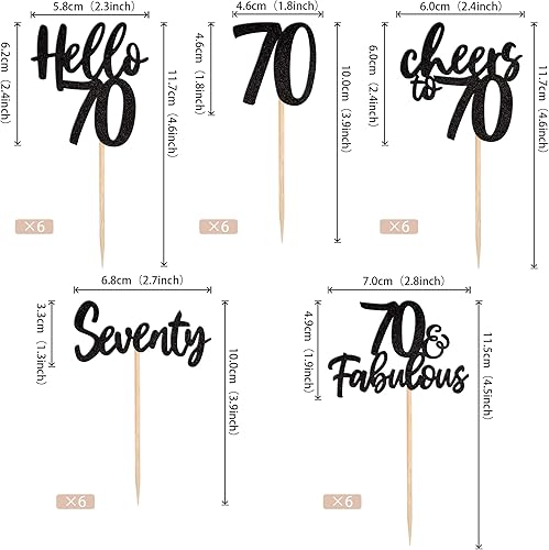 Vista 86 de 30 piezas de decoración negra para cupcakes de cumpleaños número 15 con purpurina de quince Hello 15 para cupcakes Mis membrillo a 15 años