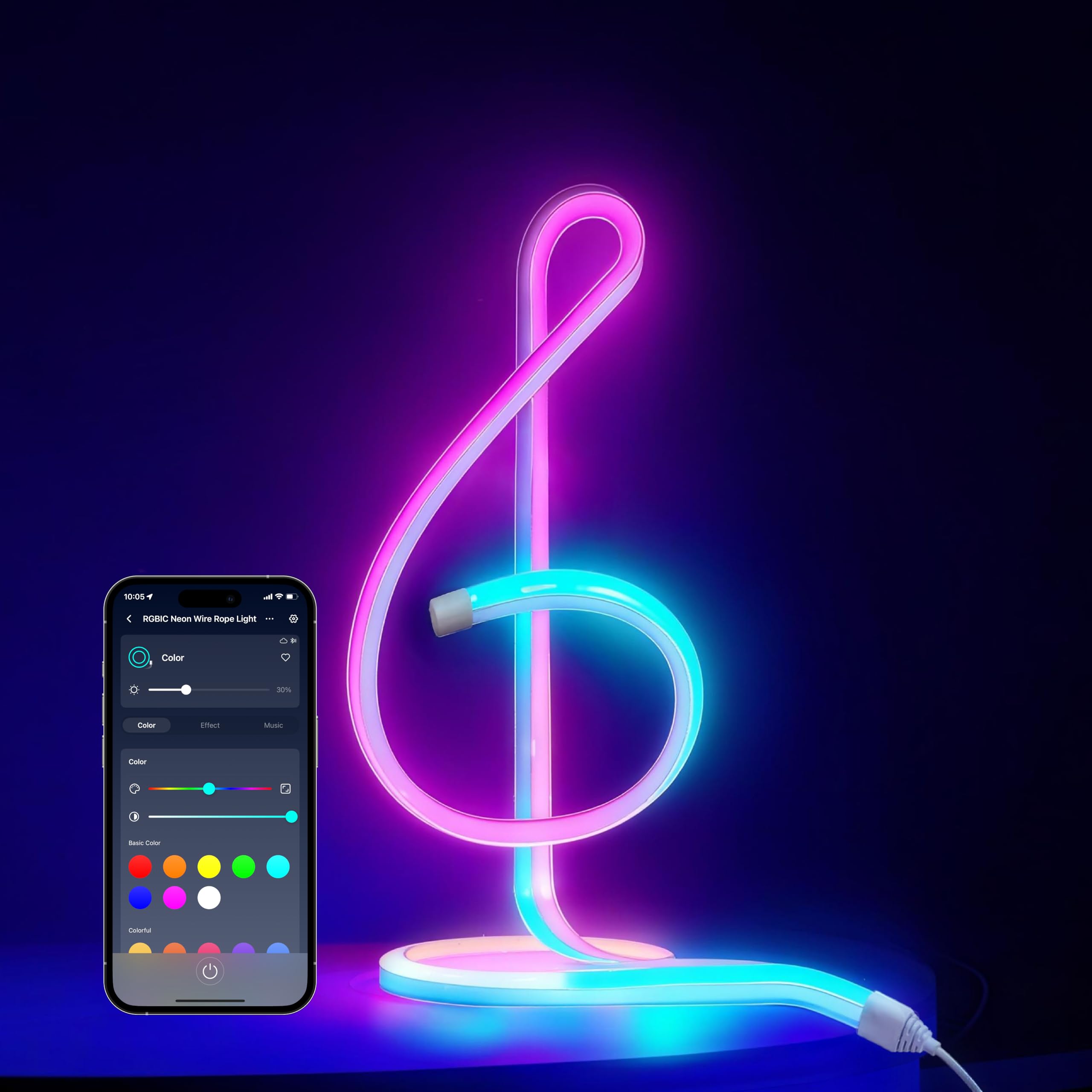 Amazon.com: SwitchBot RGBIC Neon Rope Lights, Voice Control Wire