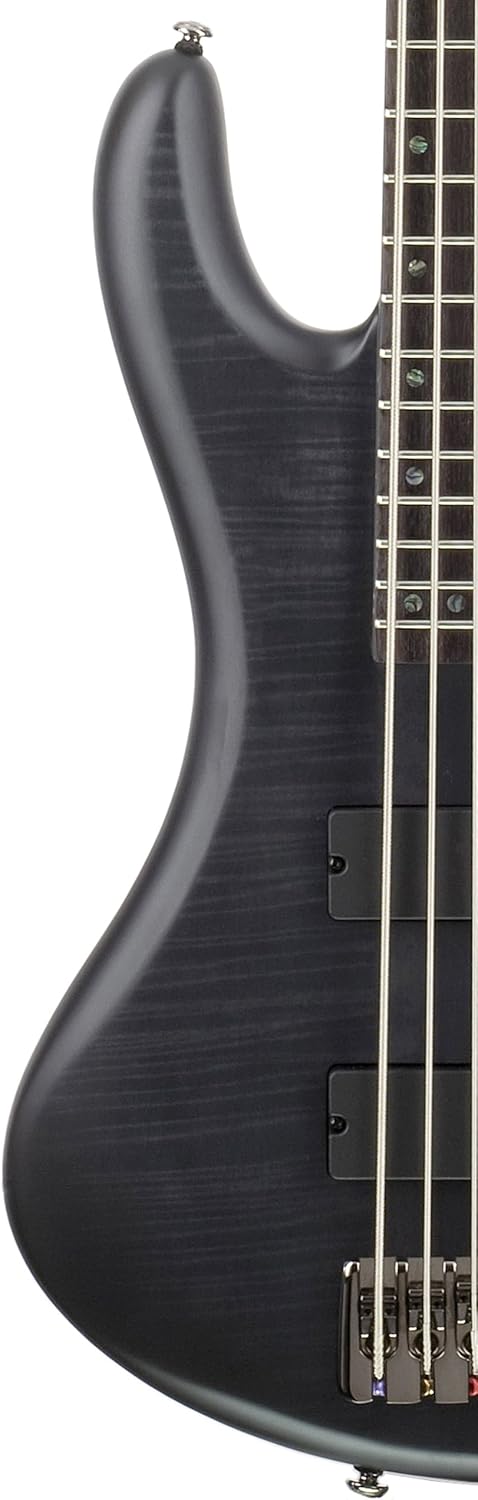 Schecter Stiletto Studio 5 Bass Guitar - See-Thru Black Satin