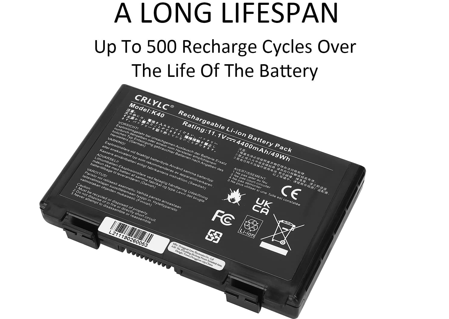A32-F82 A32-F52 Batterie pour ASUS K50 K50C K50I K50IJ K50IN K70 K70I K70IJ K70IO K40 K40IJ K50AB K50AE K50AF K50ID K50IE K50IL K50IP F82 K51 K51AC K70A K70IC X5DC X5DIJ X5DIN X50GL P81IJ K60IJ