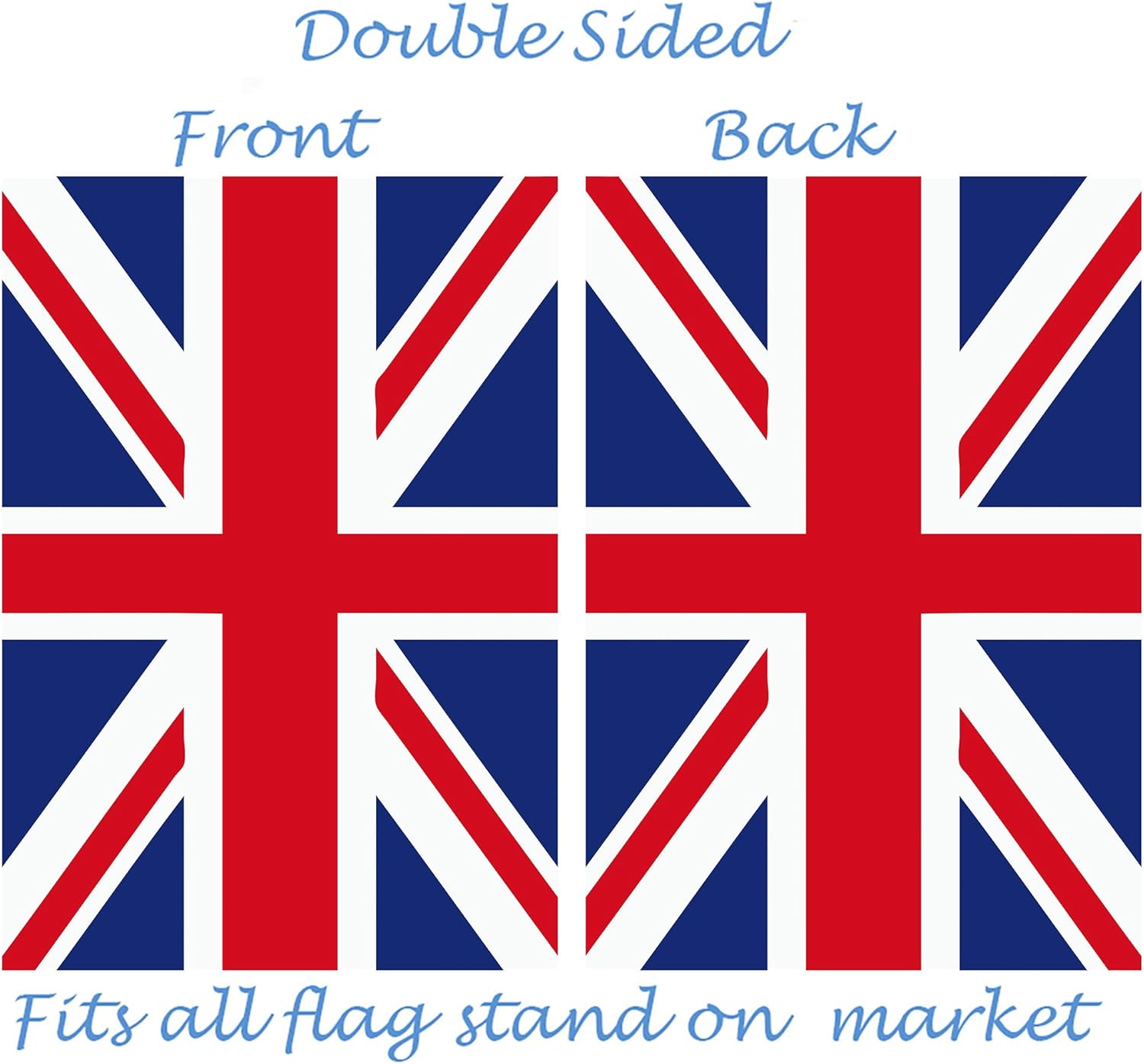 Union Jack British UK Flag House Flag 28" x 40" Double Sided, Polyester Great Britian England United Kingdom Welcome Yard Garden Flag Banners for Patio Lawn Home Outdoor Decor