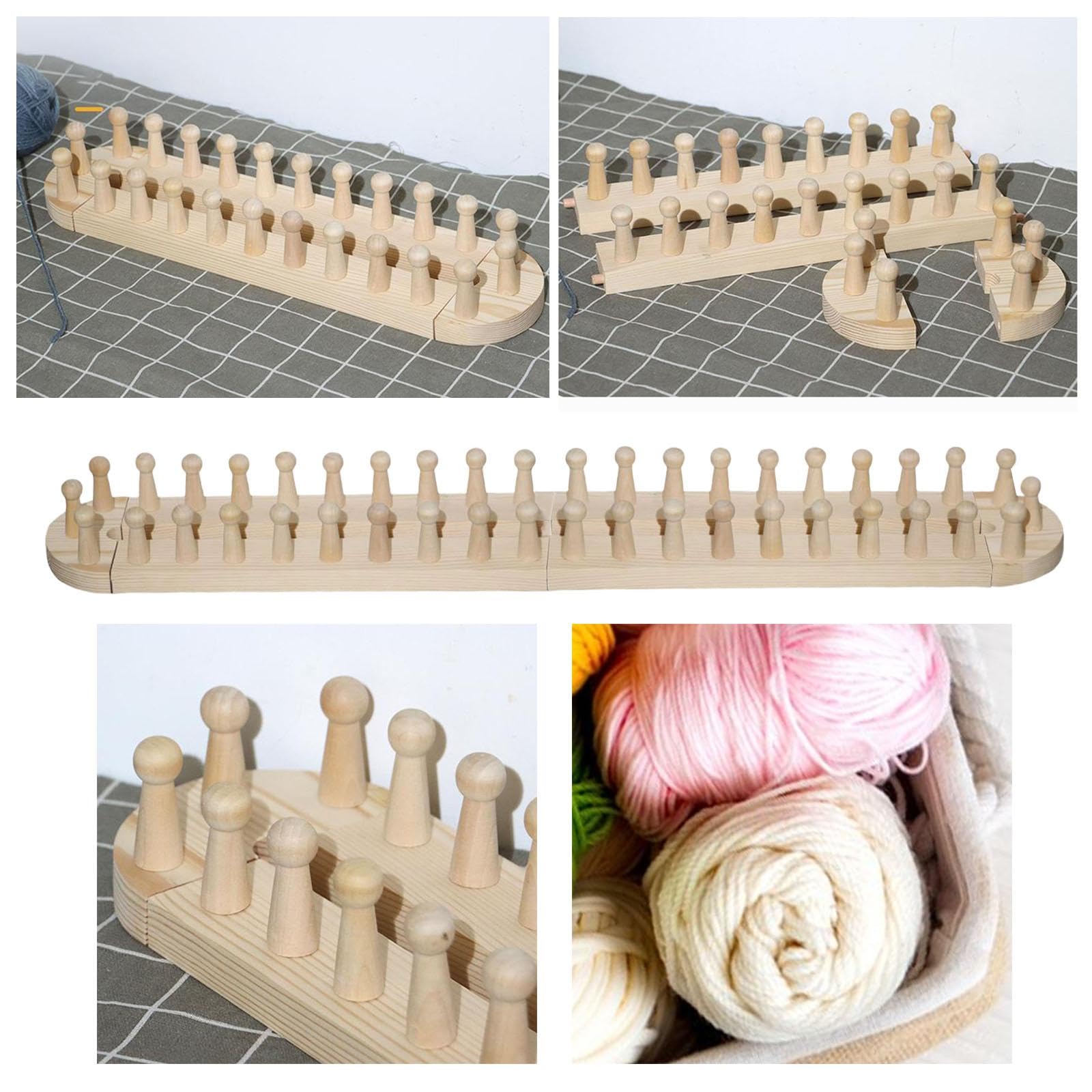 CravoFlow Telar De Clavijas Madera Reutilizable