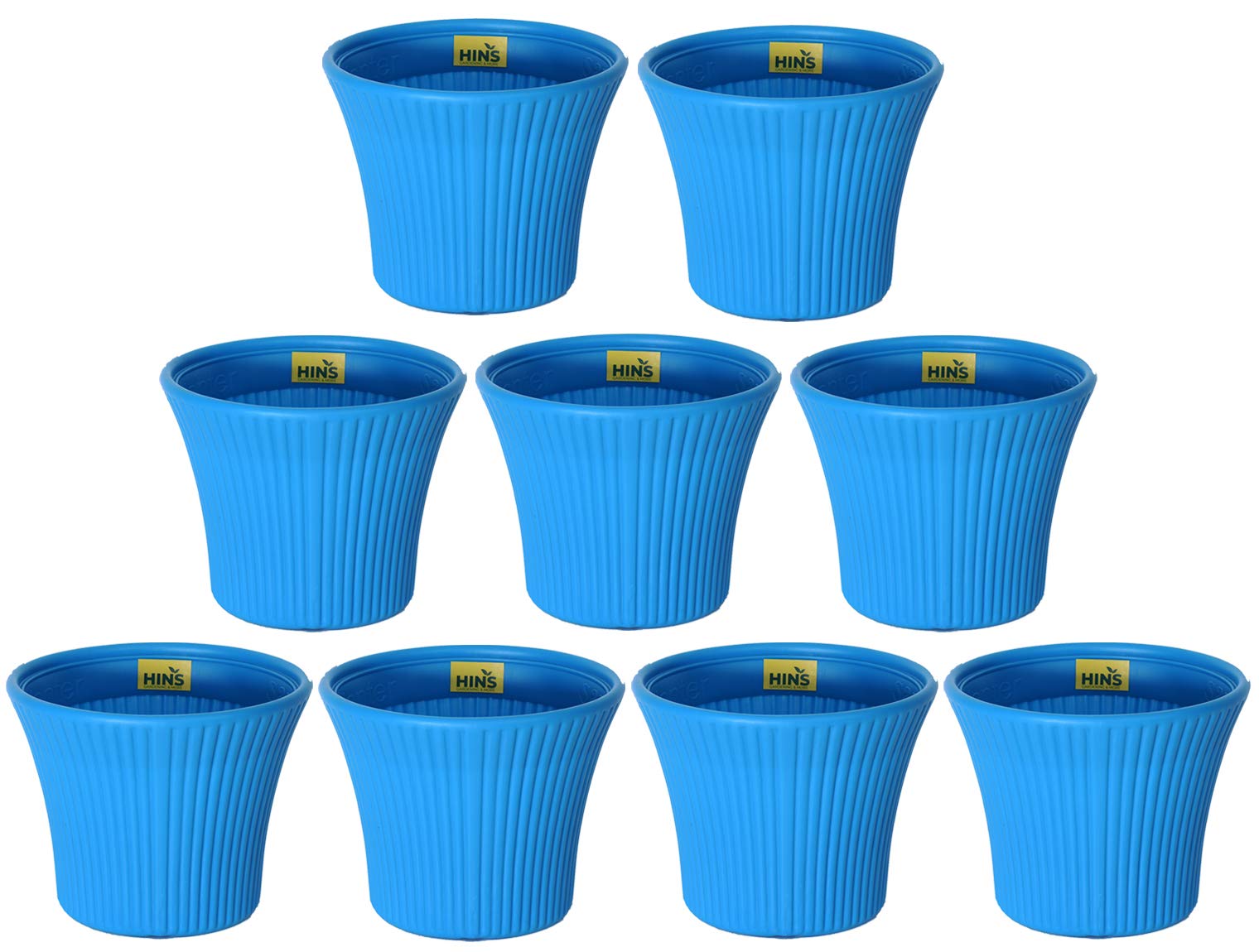 HINS 9 Inch Classic Pot Set of 9 For Indoor And Outdoor Gardening (Blue, 9) Gamla For Garden 12 Inch I 12 Inch Pots For Plants I Pots For Plants I Succulent Pot Empty I Plastic Tub For Gardening I Flower Pots For Garden Big Size 12 I Falawar Pot For  (B08MQ89WYJ) Amazon Price History, Amazon Price Tracker