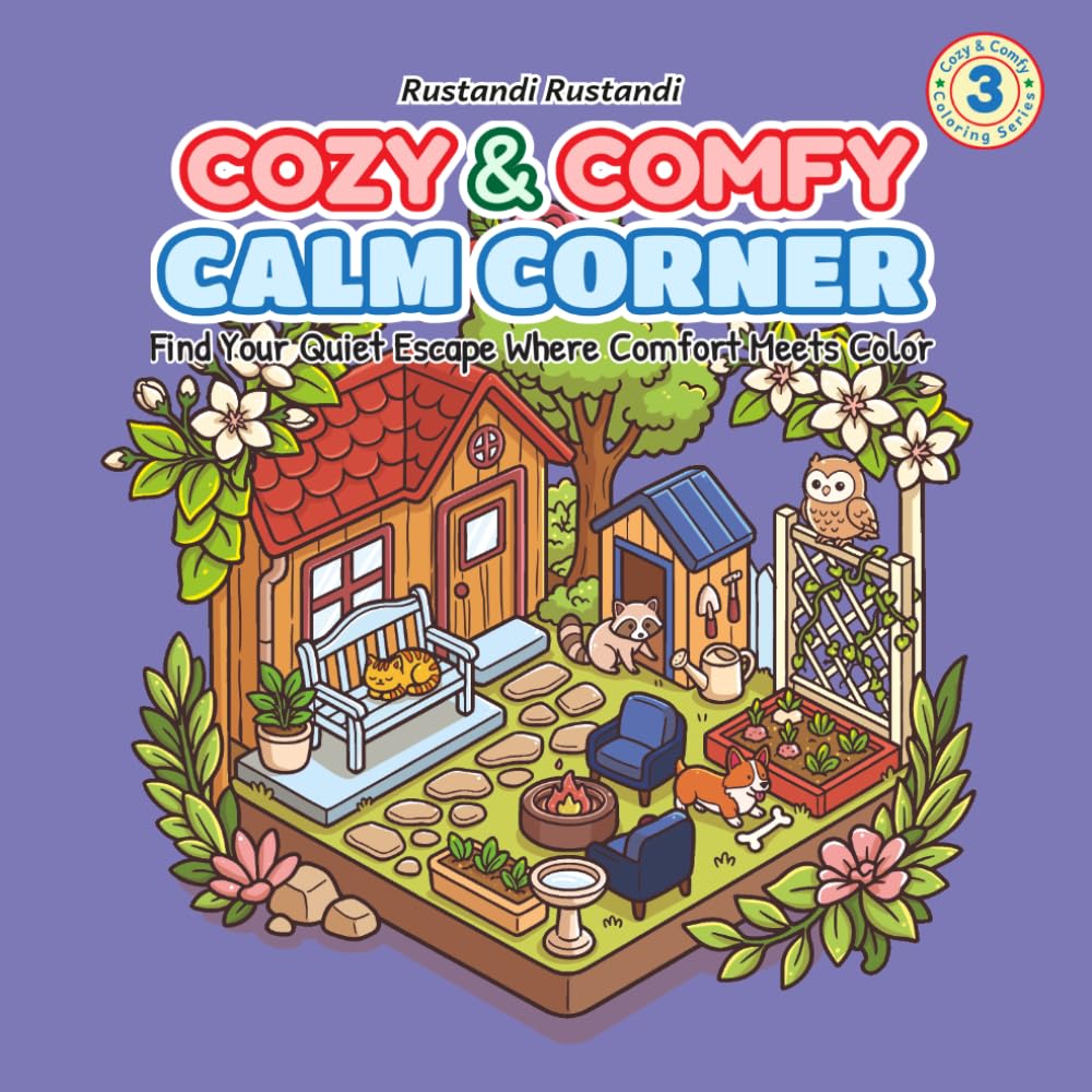 Cozy & Comfy Calm Corner: Find Your Quiet Escape Where Comfort Meets Color (Cozy & Comfy Coloring Series)