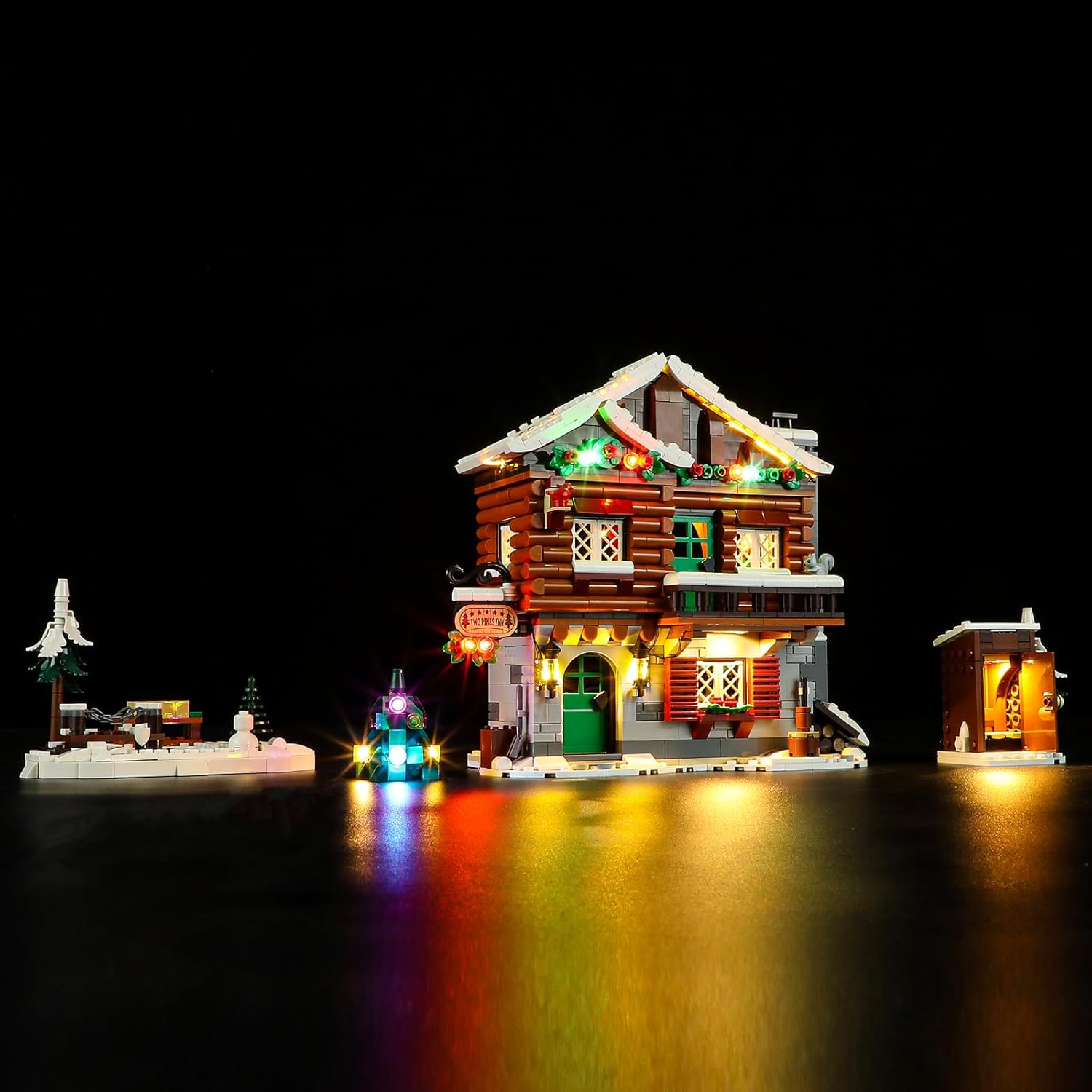 GEAMENT LED Light Kit Compatible with Lego Alpine Lodge - Lighting Set for Icons 10325 (Model Set Not Included)