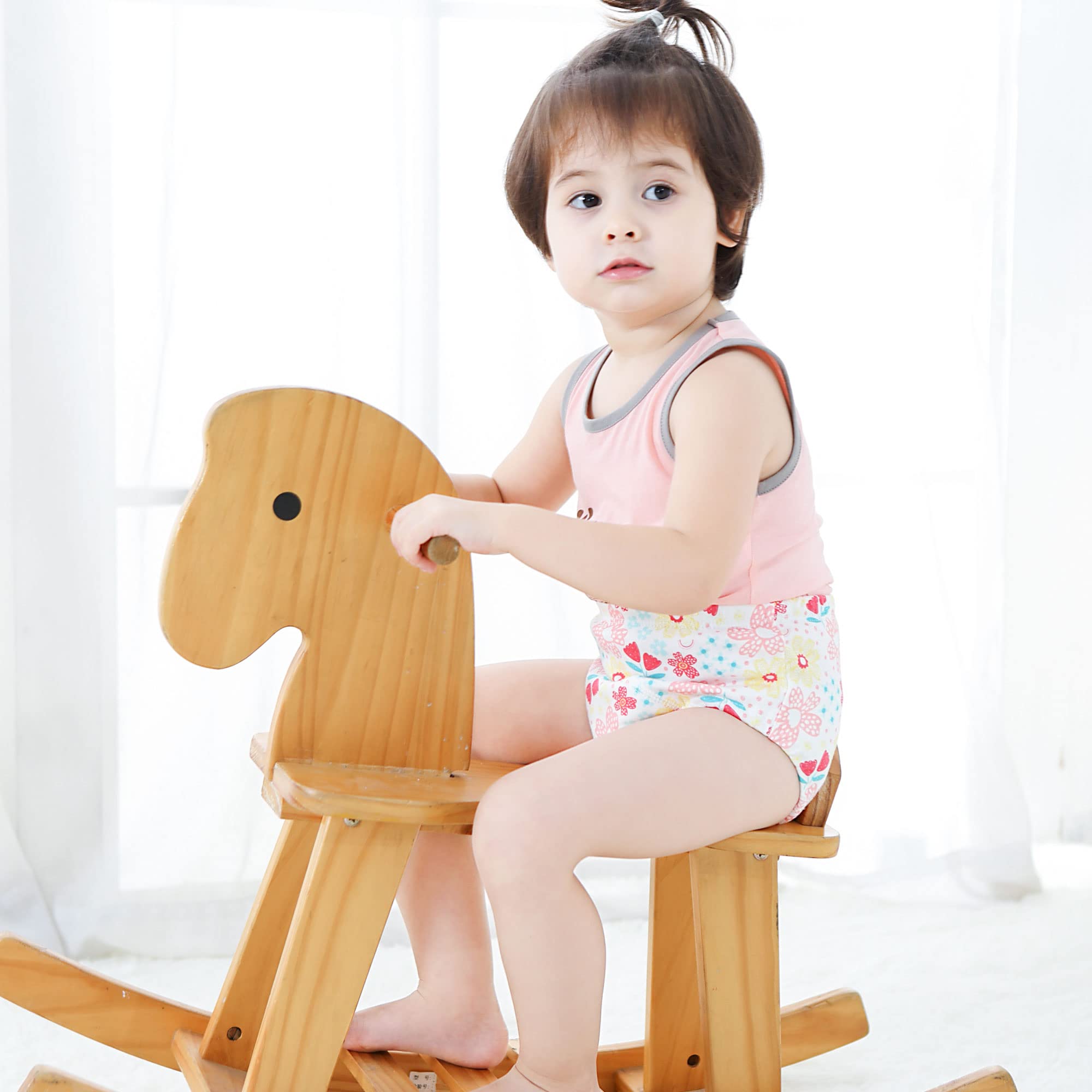 Potty Training Underwear Girls 2T, 3T, 4T, Biancheria Intima per Neonate, Confezione da 4 (3 Anni, Rosso Rosato)