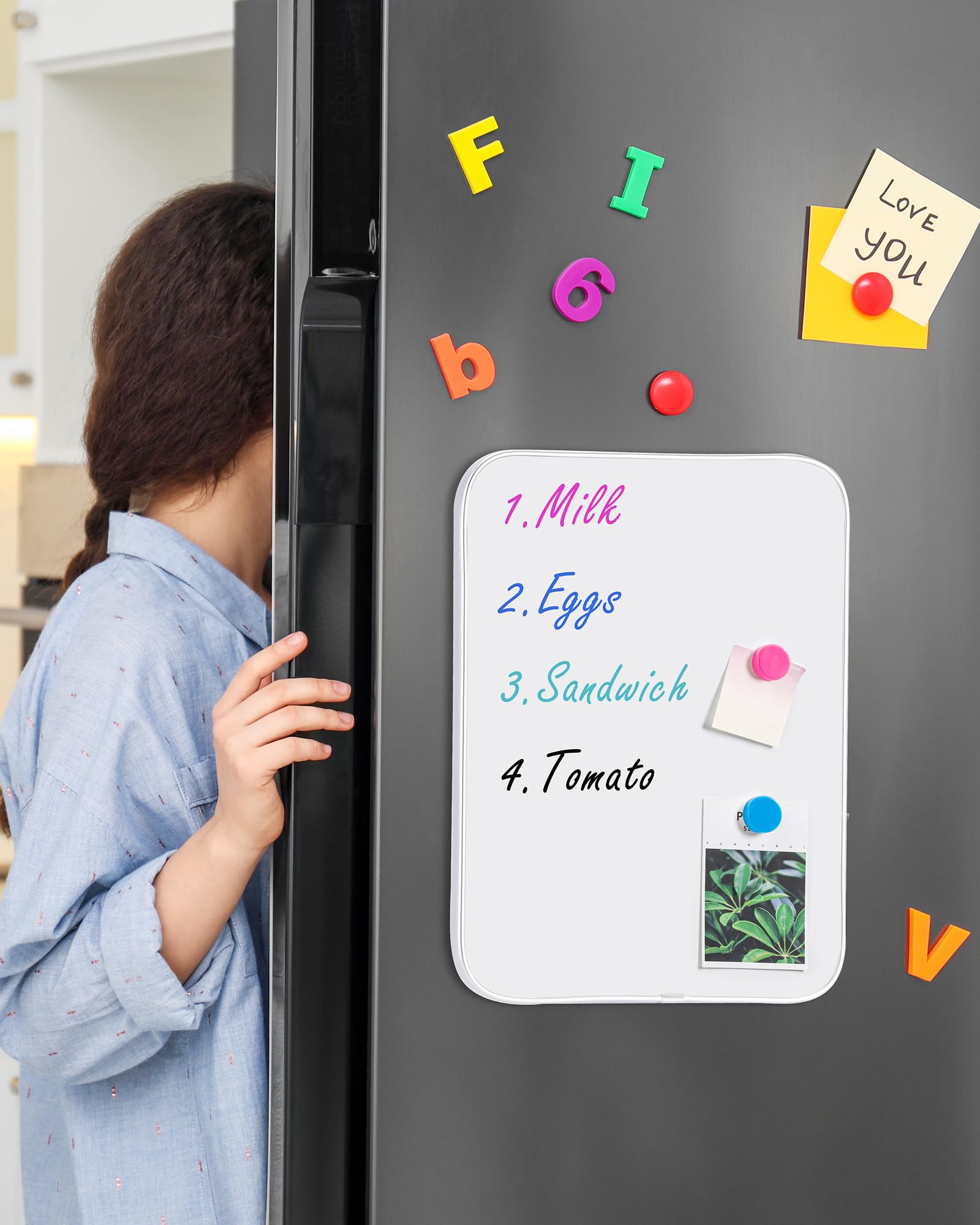 VUSIGN Whiteboard & Korktafel Kombi – 61x91,4 Cm, Mit Aluminiumrahmen Für Büro Oder Zuhause