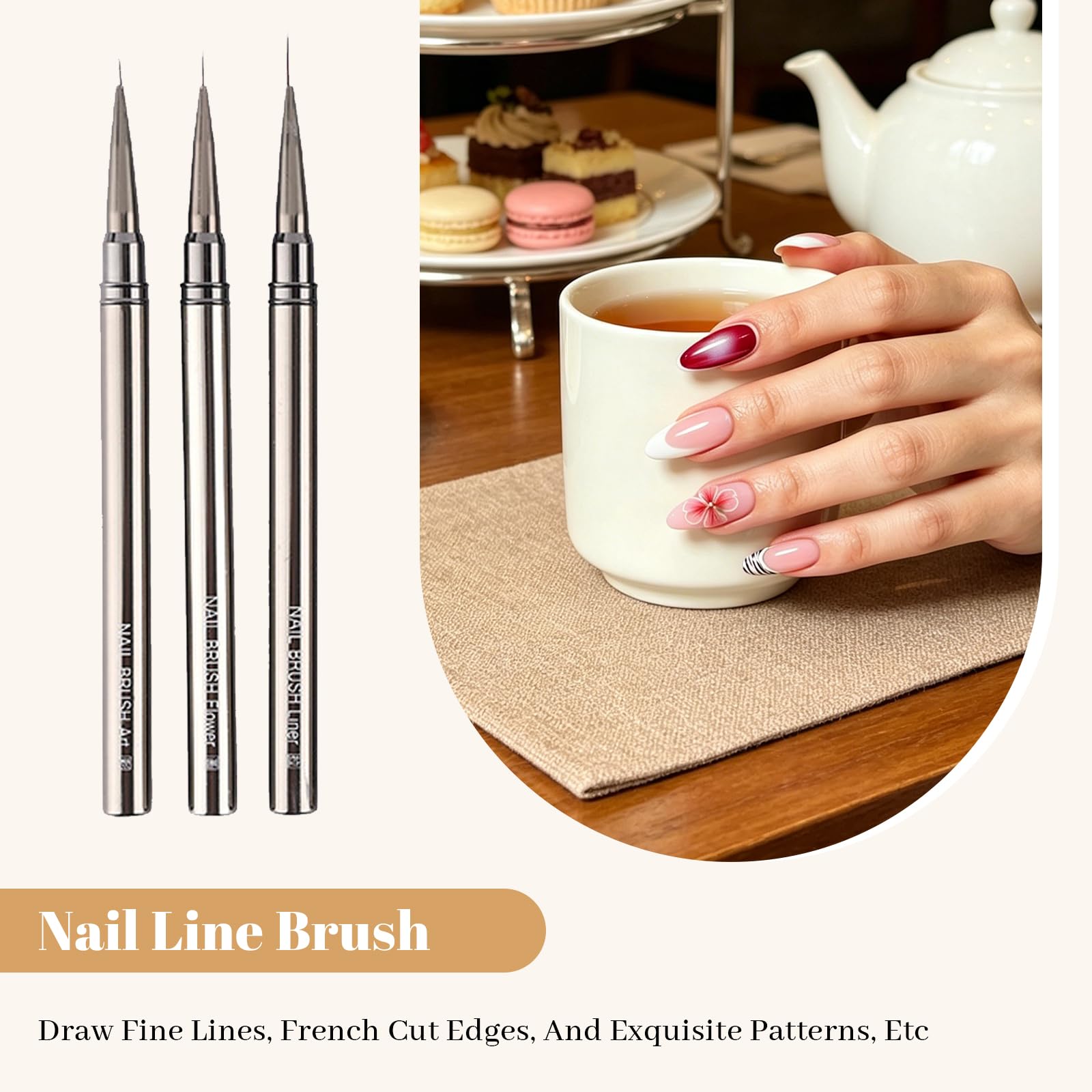 13 Piezas Pinceles para Uñas, Pincel Acrilico Uñas y Kit Uñas de Gel Semipermanentes, Kit Manicura Francesa Semipermanente con Paleta, para Gel de Construcción para Uñas y Pinceles Acrilico