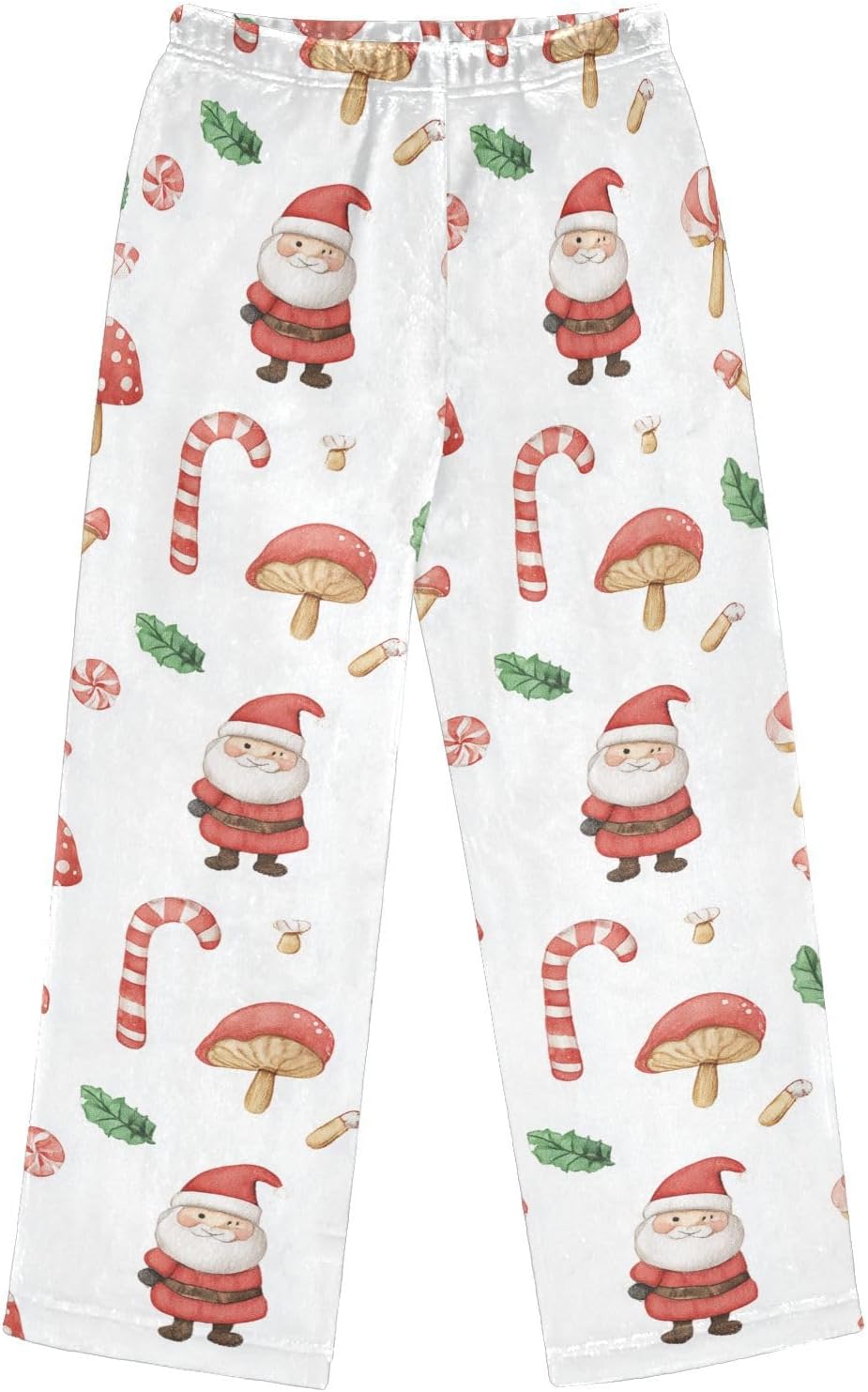visesunny Christmas Santa Claus Candy Boys Pants for Kids Fleece Bottoms Long Jogger Pants Trousers with Pockets Size 6-14Y