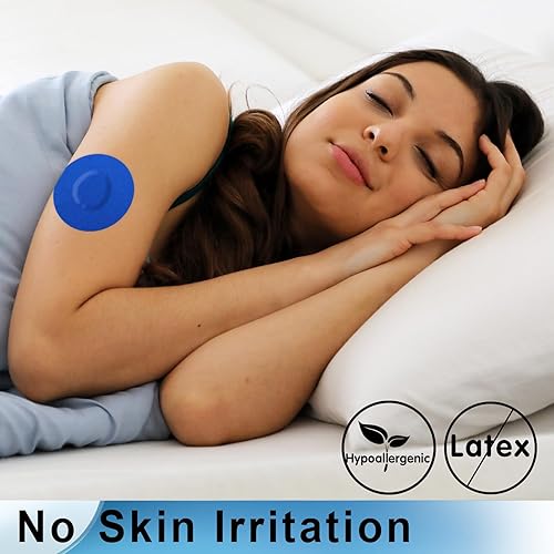 Miniatura 6 de Parches adhesivos G7, paquete de 30 unidades de cinta de algodón sin látex para 10-15 días, pegamento médico hipoalergénico (multicolor)