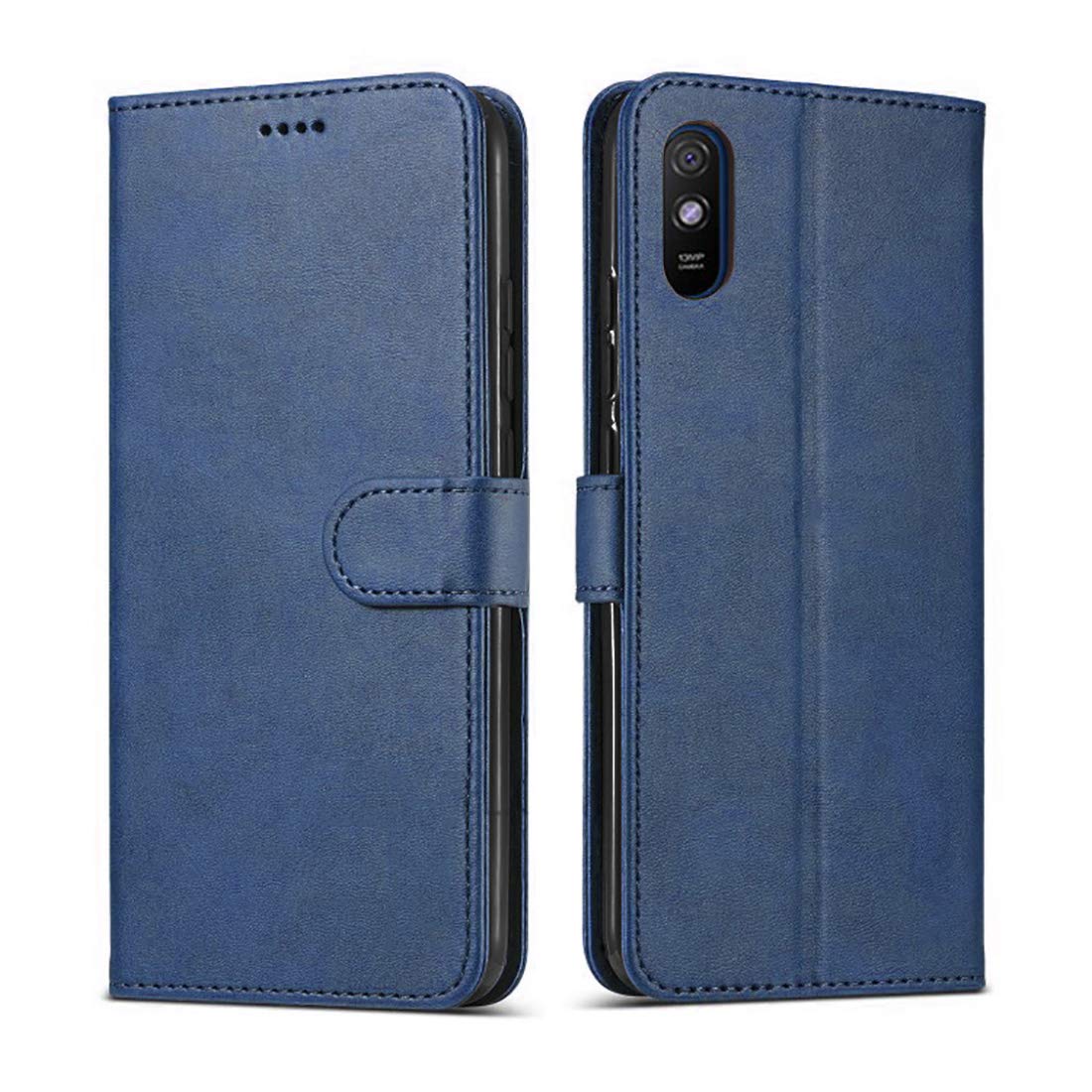 Solimo Flip Leather Mobile Cover (Soft & Flexible Back Case) for Mi Redmi 9A,Blue (B08GR4PCQT) Amazon Price History, Amazon Price Tracker