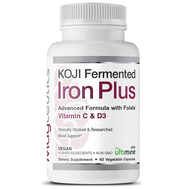 Magceutics Suplemento de Ferro com Vitamina C, Vitamina D3 e Ácido Fólico – 60 cápsulas