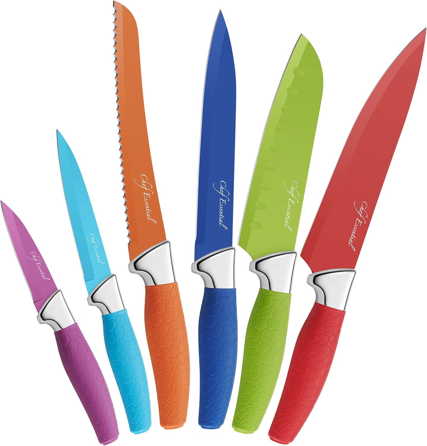 Chef Essential Carbon Steel Culinary Knife Set 6Piece