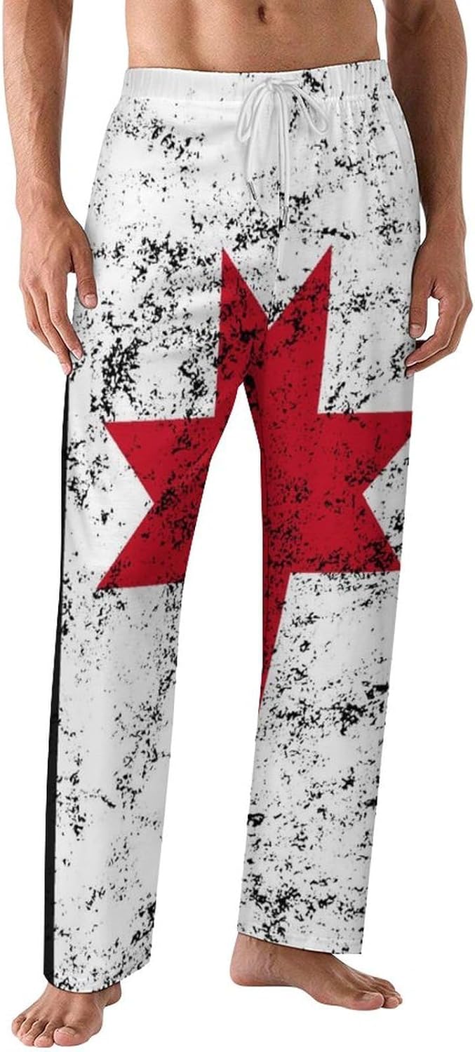 Bashkortostan Flag Men's Pajama Pants Bottoms Sleep Lounge PJ Pants,