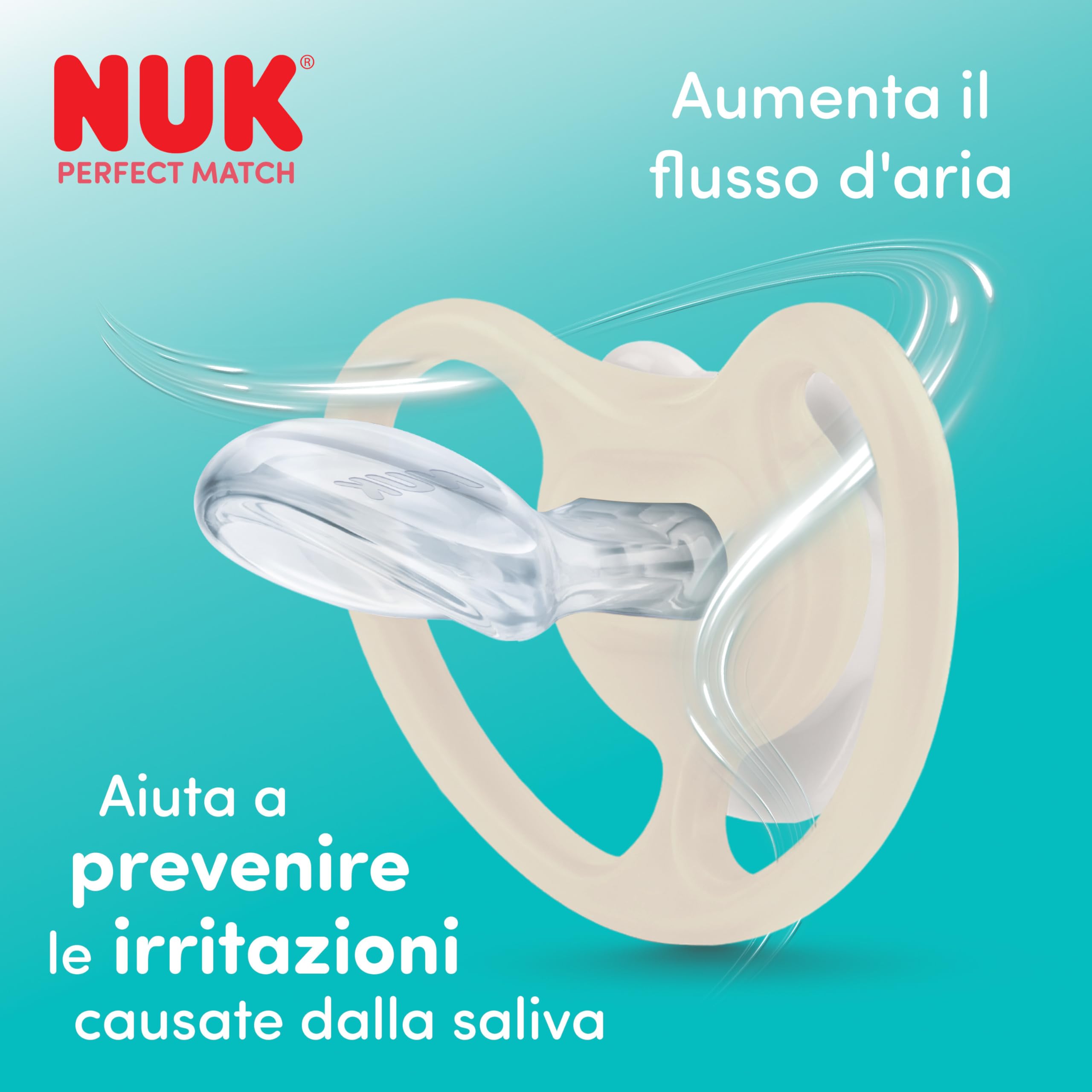 NUK Perfect Match Set di Biberon e Ciuccio per Neonati | 0-6 Mesi | 3 Biberon Anticolica (150 ml, 260 ml), 1 Succhietto Perfect Match Air | Disney Topolino | 4 Pezzi
