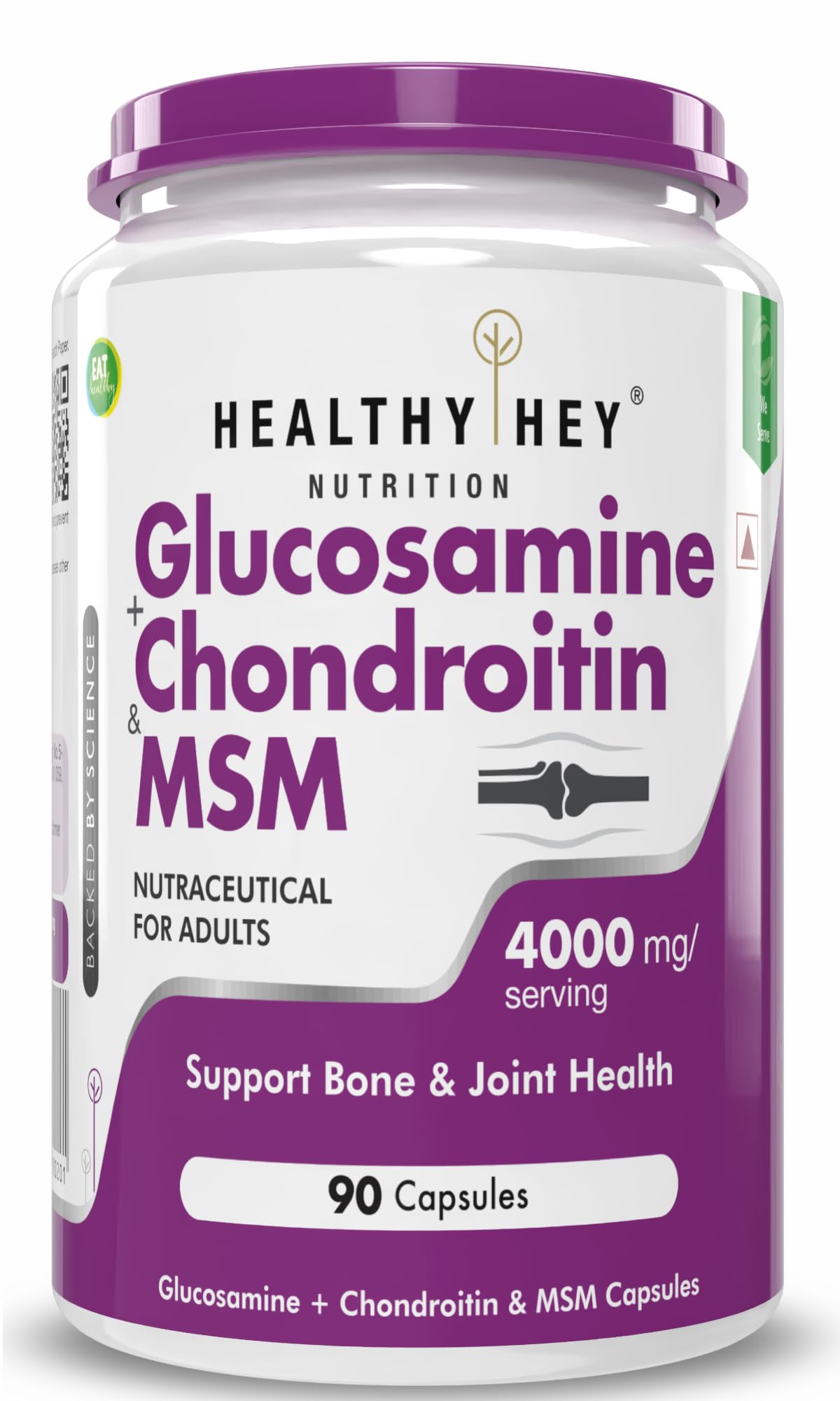 HealthyHey Nutrition Glucosamine Chondroitin and MSM for Cartilage; Joint and Bone, 90 Capsules (B07X2SSCCZ) Amazon Price History, Amazon Price Tracker