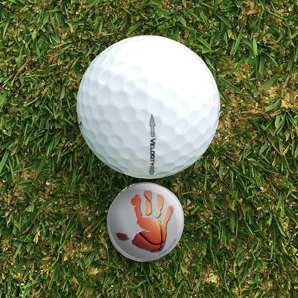review GRAPHICS & MORE Hand Print Basketball Get a Grip Golf Hat Clip with Magnetic Ball Marker