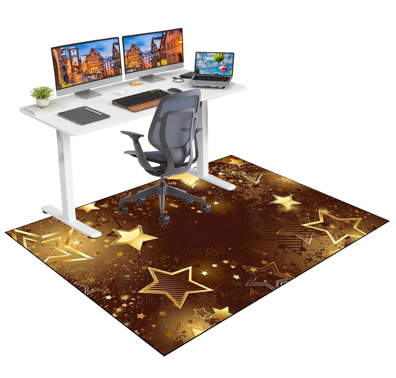 Tappeto Gaming pavimento, Tappetino Salvapavimento Antiscivolo, Tappeto per Sedia Ufficio per per Pavimenti in Legno Duro, Tappetini di Protezione per Pavimento per Parquet e Laminato 150 x 180 cm