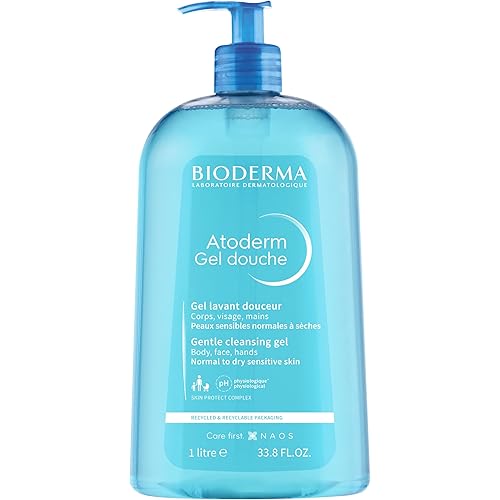 Bioderma - Atoderm - Hydrating Shower Gel - Moisturizing Face and Body Cleanser - Body Wash for Normal to Dry Sensitive Skin