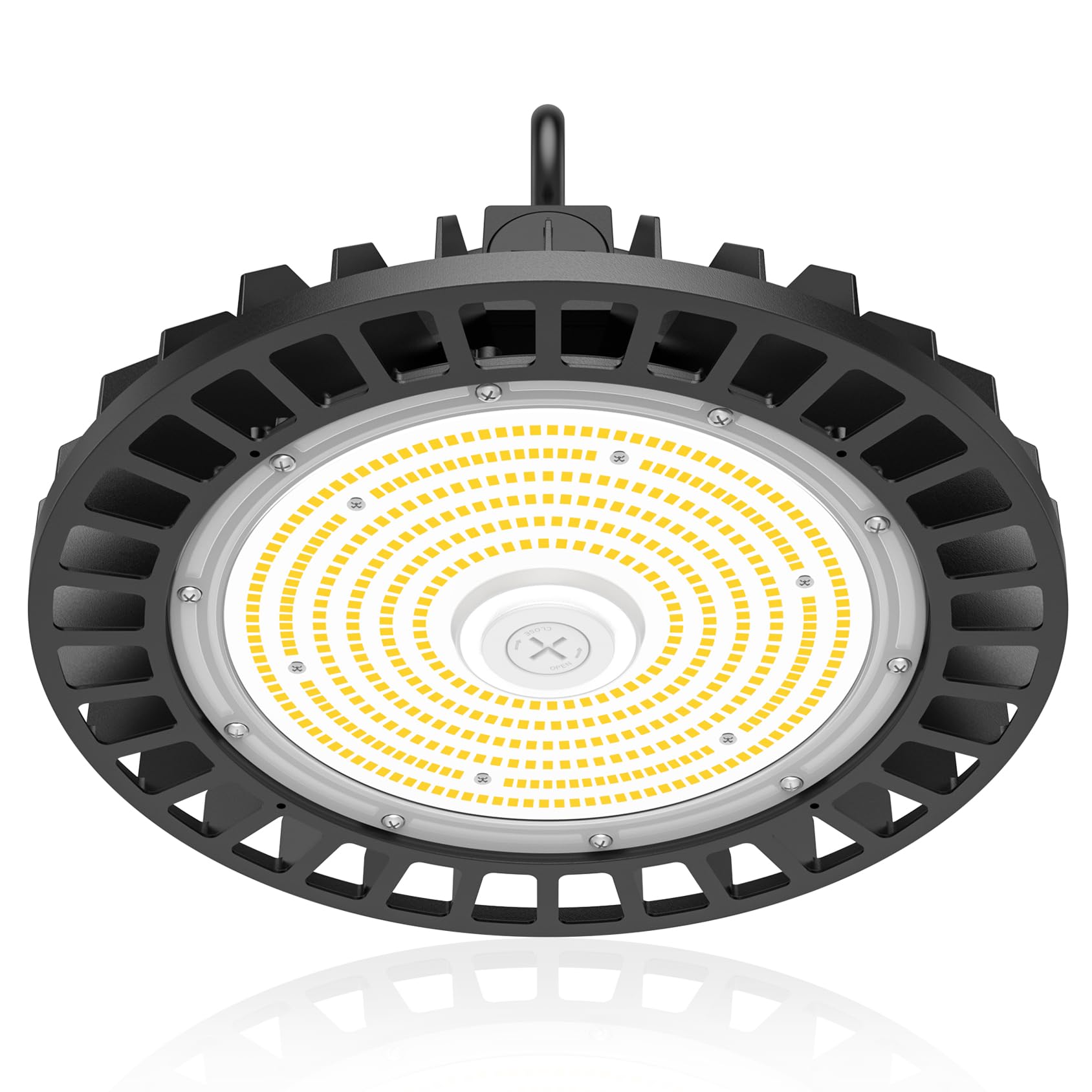 16-Pack Highbay LED Shop Light 200W 160W 120W 3-Wattage 4500K 5000K 5700K 3-CCT Hibay Fixture Motion Sensor Interface — view 14