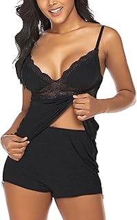 Avidlove Womens Sleepwear Lace Pajamas Cami PJS Set Pajama Set for Women