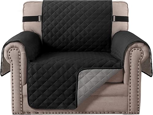 Vista 50 de MIFXIN Funda reversible para sofá, impermeable, antideslizante, lavable, con correa elástica, protector de muebles para mascotas, perros y niños