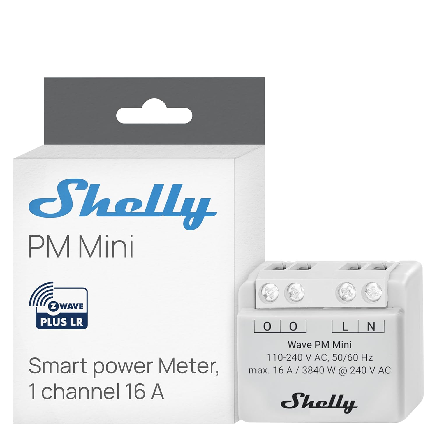 Shelly Wave PM Mini US LR, Z-Wave...