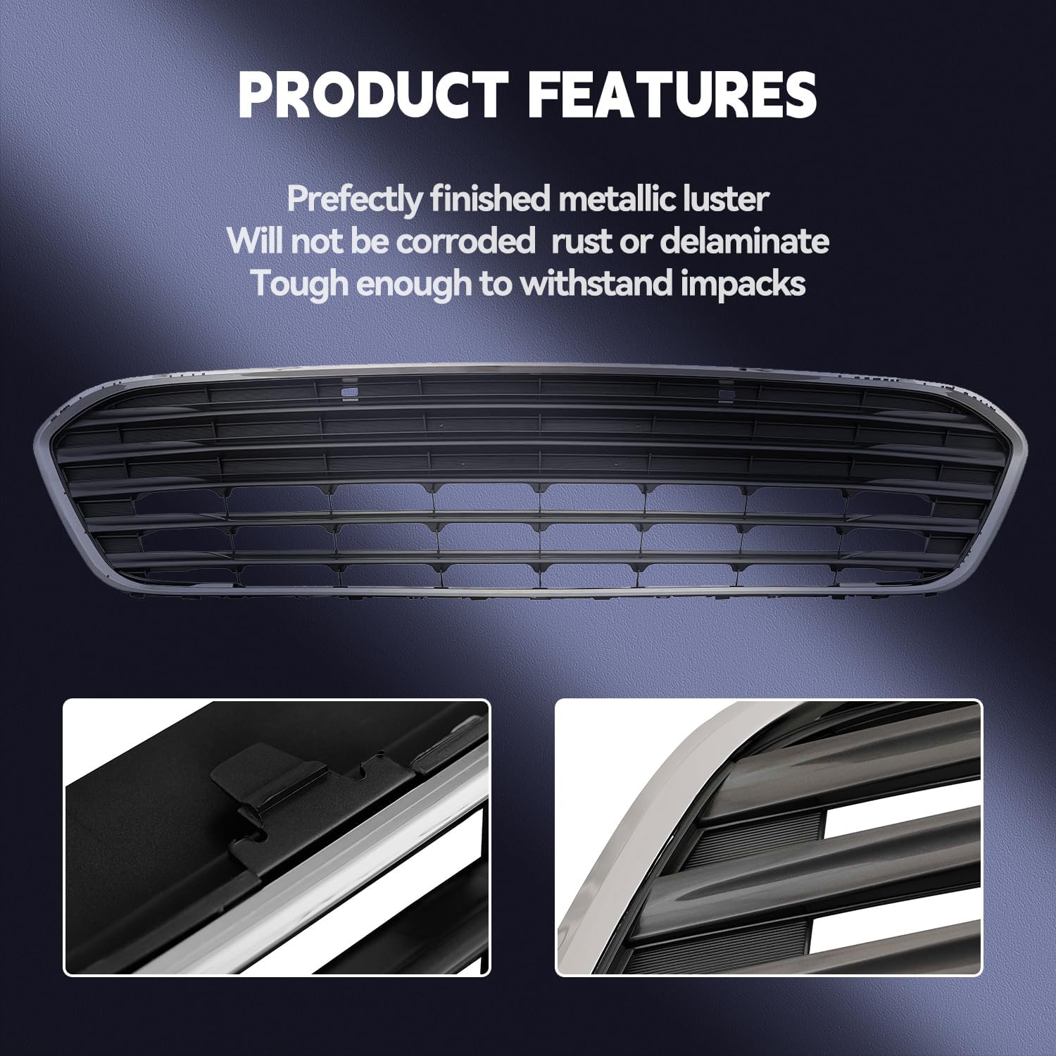 Front Honeycomb Bumper Grille Grill Compatible with 2013-2015 Toyota Avalon Replacement for TO1036146, 531020701