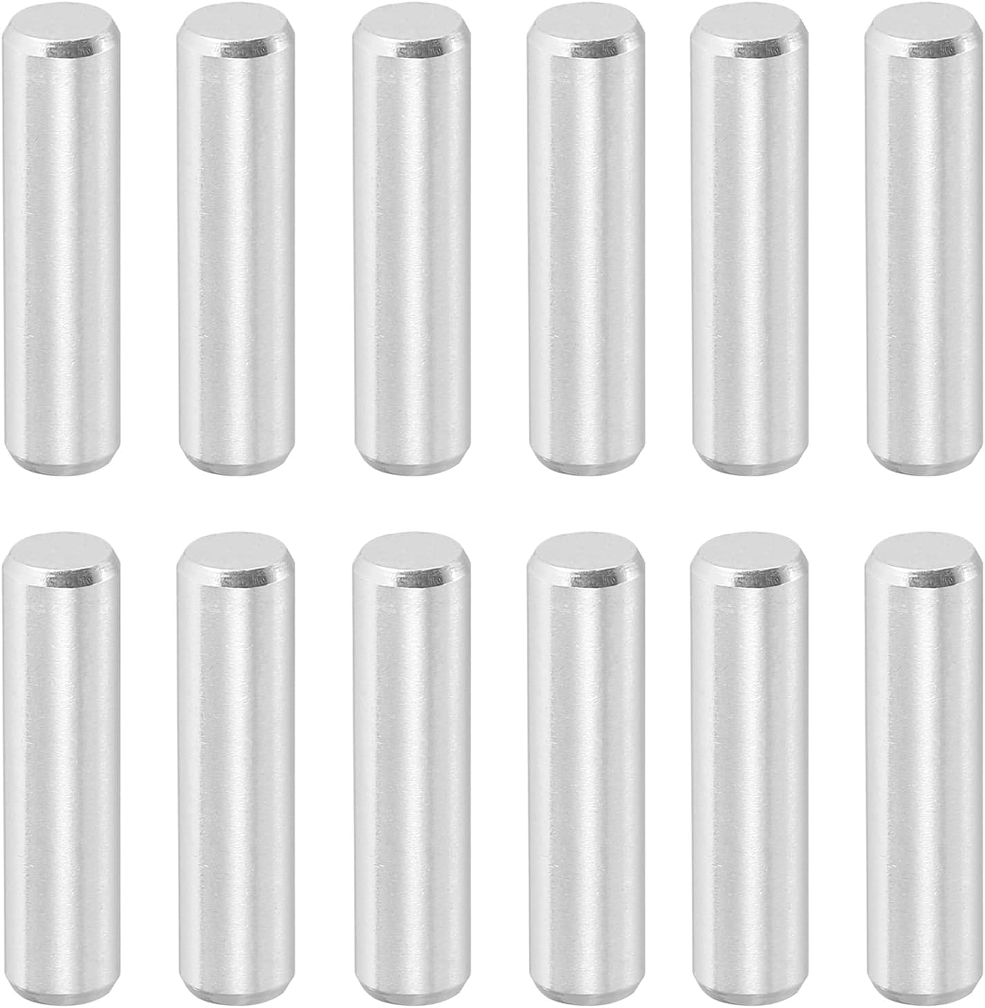24 Pcs 5 x 20 mm 316 Stainless Steel Dowel Pins, Cylindrical Shelf Support Peg Pin Rod Fasten Elements for Machine Building, Furniture Installation, DIY Project, Silver Tone