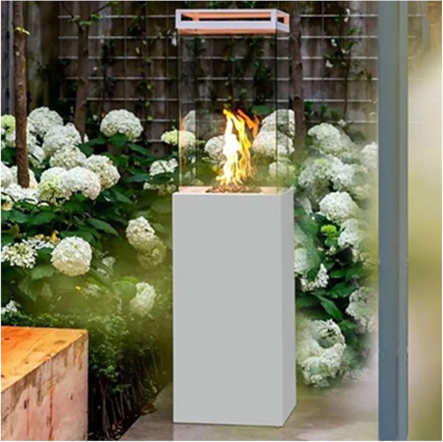 Propane Patio Heater, Portable Outdoor Heater With Locking Wheels Free Rain Cover Adjustable Base,Zone For Backyard, Deck, Garden(Black)