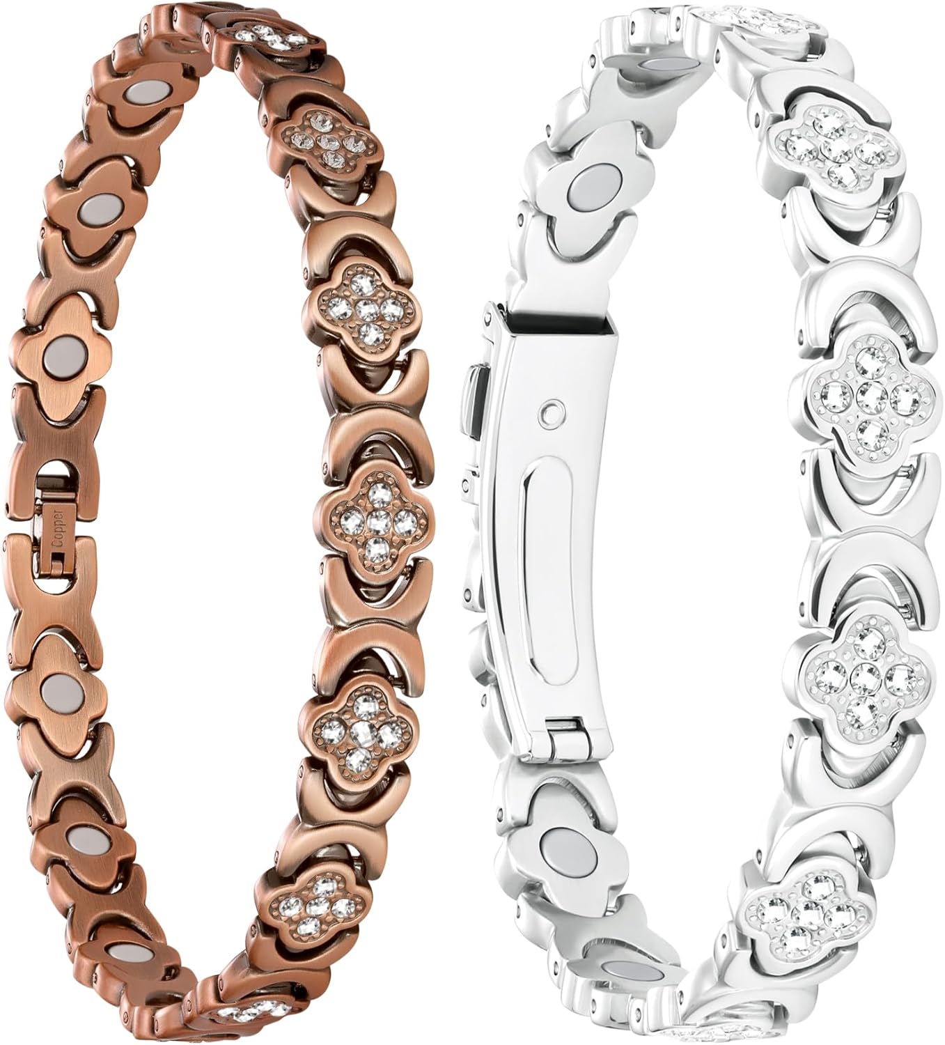 Jecanori Copper Ankle Bracelet for Women & Magnetic Bracelet