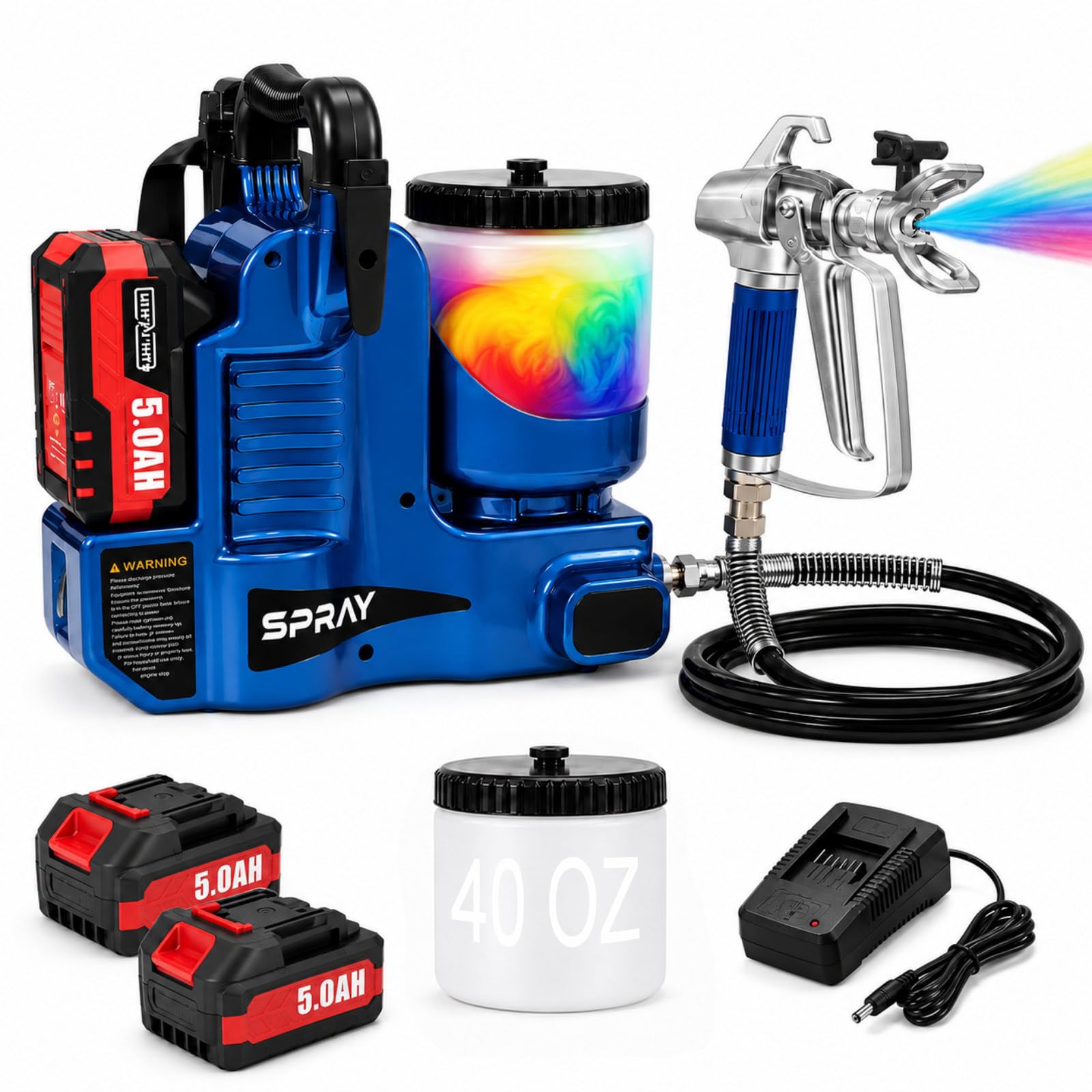 Pulverizador de Pintura Eléctrico, Pistola para Pintar, 1,8 m