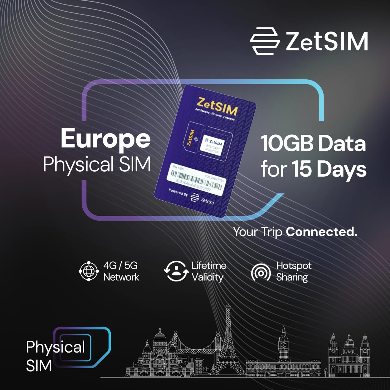 Europe SIM Card | 10GB for 15 Days | 5G/4G LTE Prepaid Travel eSIM for 39 Countries | One SIM for Lifetime | Easy Top-Up via App | Hotspot Sharing Supported (10GB for 15 Days)-image-45
