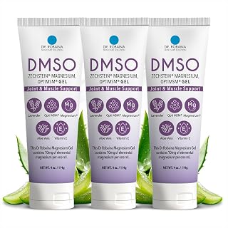 Dr. Robaina DMSO Lavender Gel - 99.9% Pure Pharmaceutical Grade | Skin Relief Formula with Zechstein Magnesium, Arnica, Aloe Vera, Vitamin E | Muscle & Joint Comfort | 4 oz | Made in USA