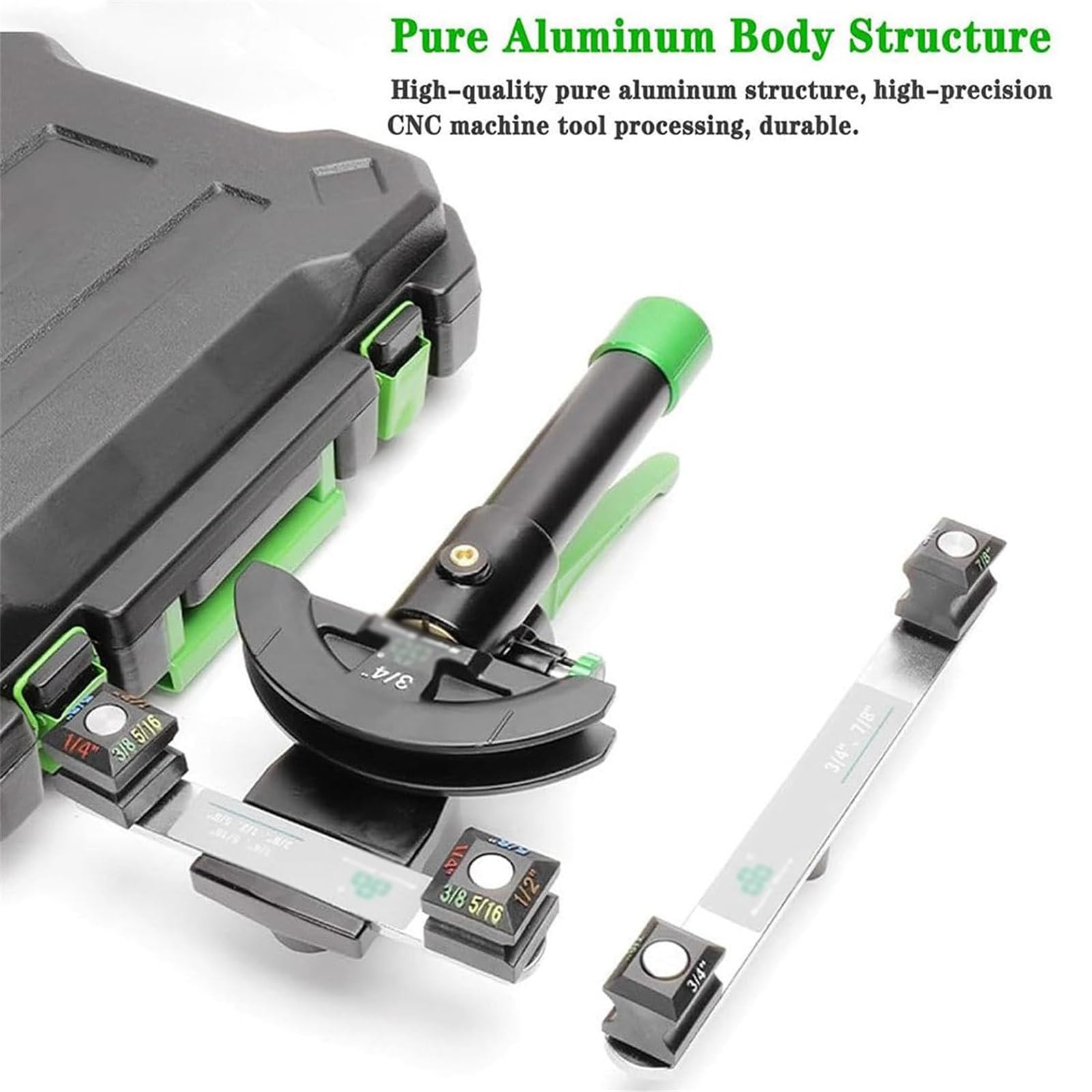 Kit de doblador de tubos hidráulicos, doblador manual de tuberías para reparación de aire acondicionado, servicio de refrigeración, herramienta versátil para proyectos de bricolaje y mantenimiento de