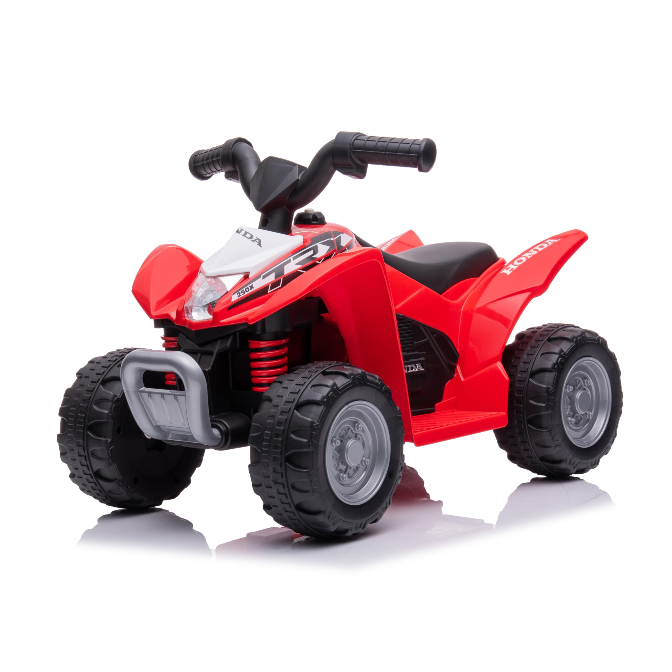 LB 733 Kids Ride on Cars 4-Wheelers Quad Bike Motorized Cars, Drive Electric Truck, Ride on Toys with Led Lights (Red), M