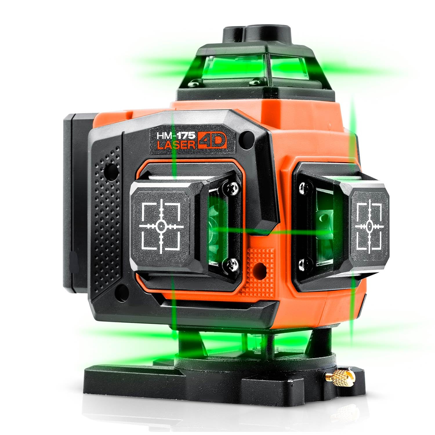 Humberg Laser Krzyżowy Zielony ze Statywem 4D 16 Linii Samopoziomujący | Poziomica Laserowa do Poziomowania i Pionowania, Montaż na Ścianie, Uchwyt Ścienny, 2 Akumulatory