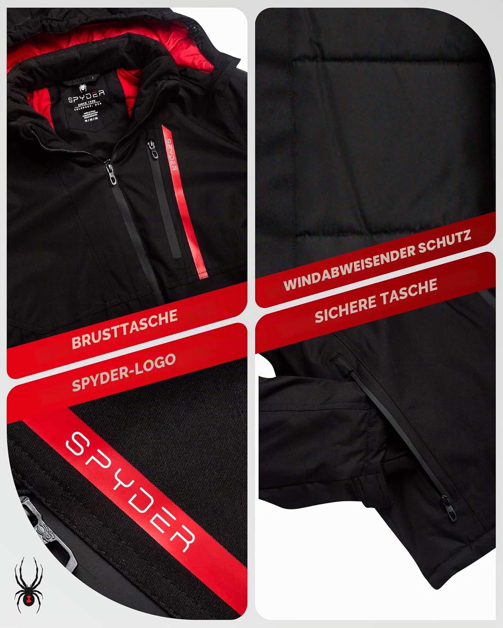 Spyder Herren M Spyder Snow Jacket Parka Mantel (1er Pack)