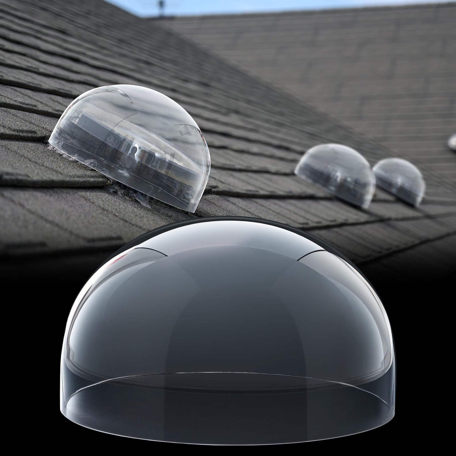 Photo 1 of Otoolling 14 x 14 x 7 Inch Skylight Replacement Dome, Polycarbonate Cover Only for Existing Skylight Base, UV Resistant Roof Dome, Not Full Rooflight