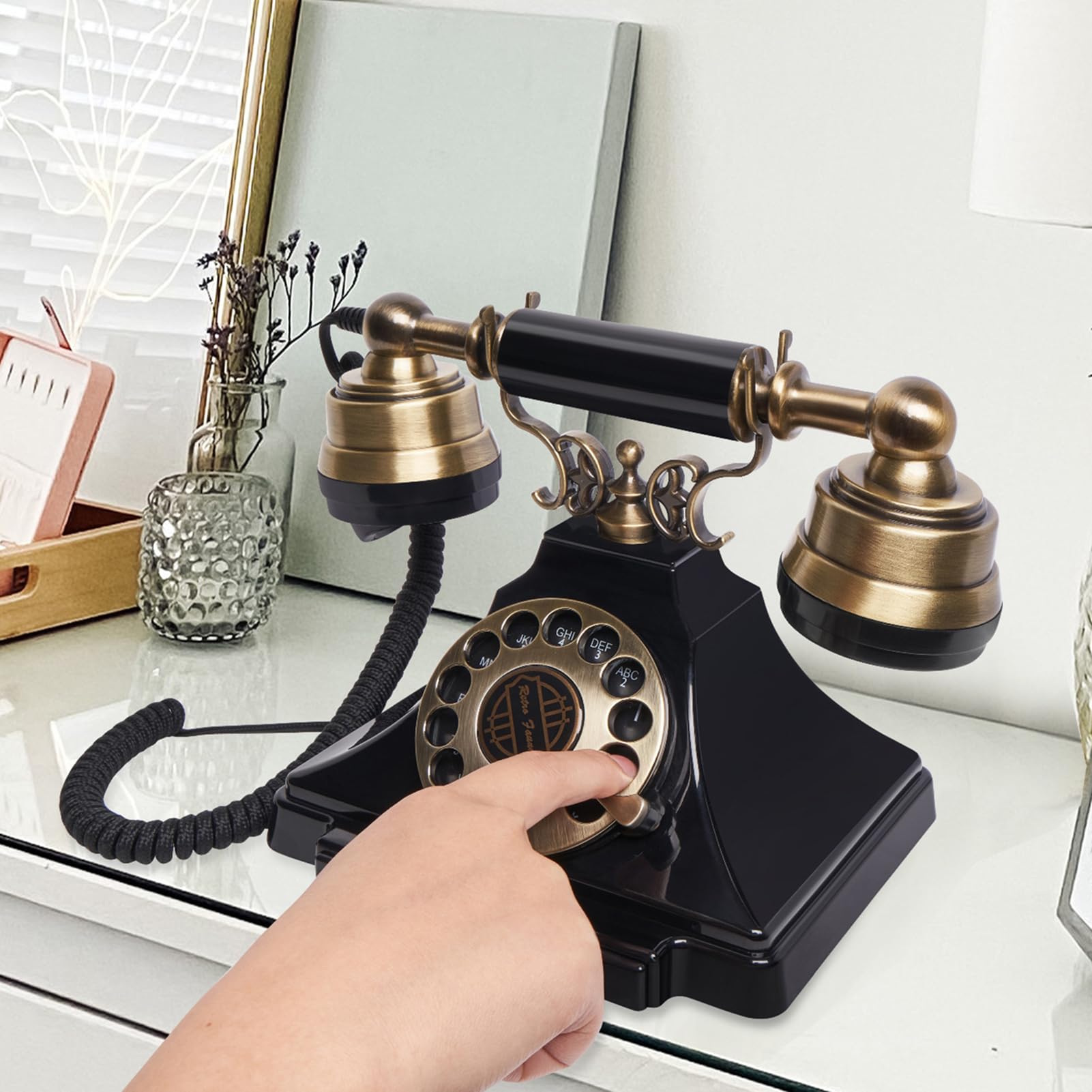 Libro degli ospiti audio – Telefono retrò per registrare messaggi audio personalizzati a matrimoni, feste e compleanni – perfetto per noleggio ed eventi speciali